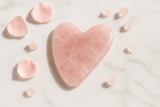"Gua Sha Coeur Rose : guide complet pour un visage sculté et lumineux " - L'essentielle