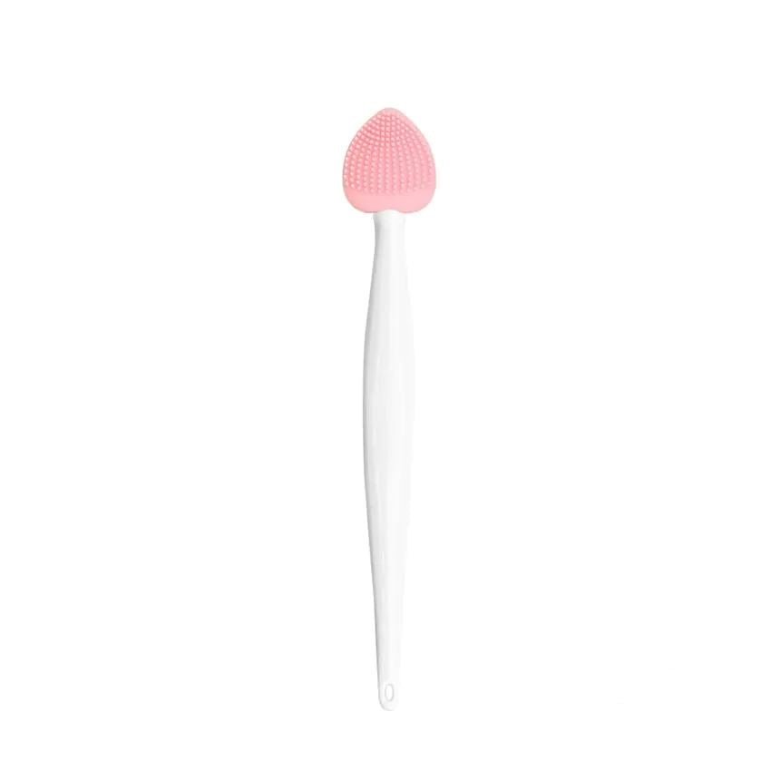 Brosse Nettoyante pour le Visage - DoubleSilkBrush™ - Cœur Rose - L'essentielle
