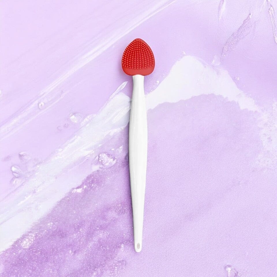 Brosse Nettoyante pour le Visage - DoubleSilkBrush™ - Cœur Rouge - L'essentielle