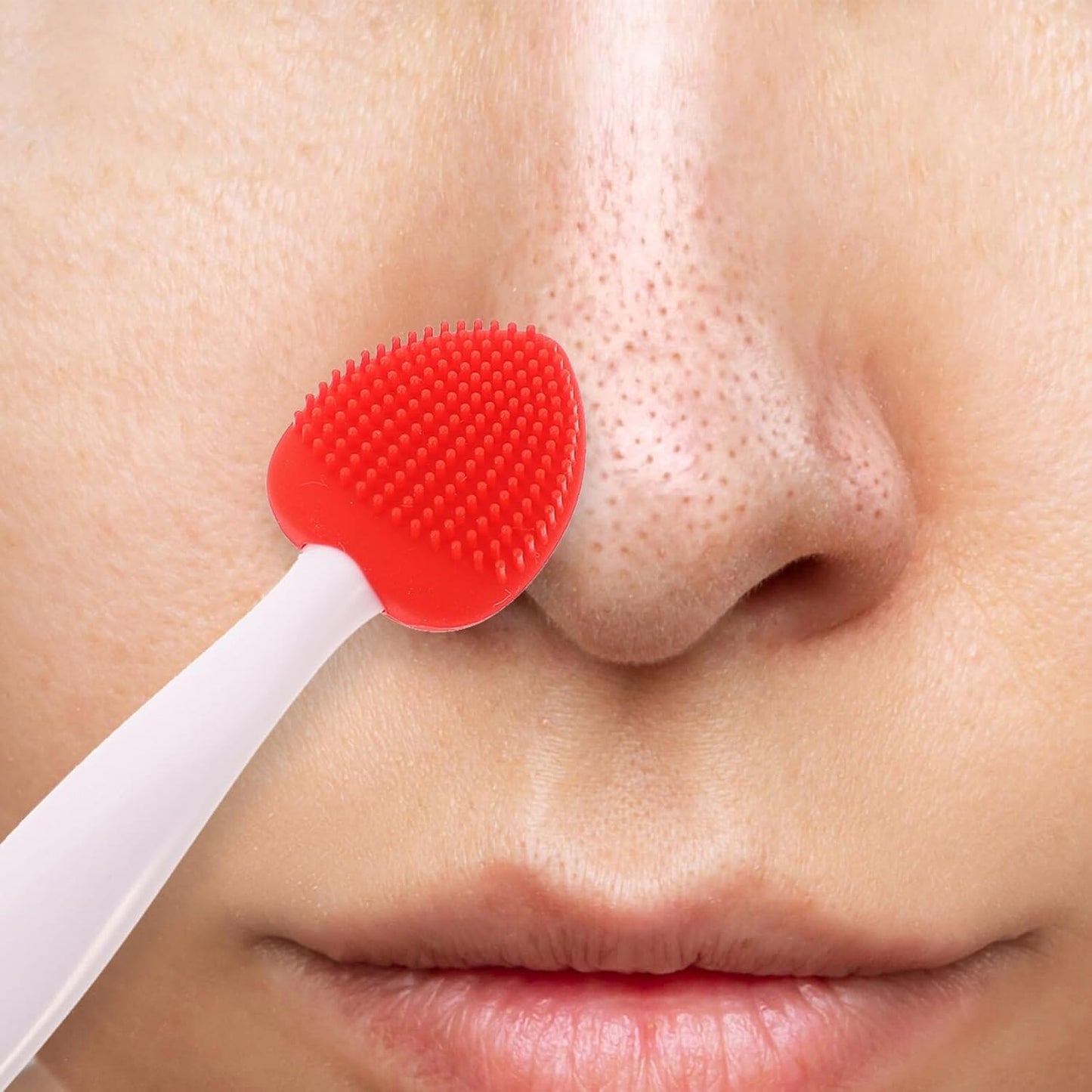 Brosse Nettoyante pour le Visage - DoubleSilkBrush™ - Cœur Rouge - L'essentielle