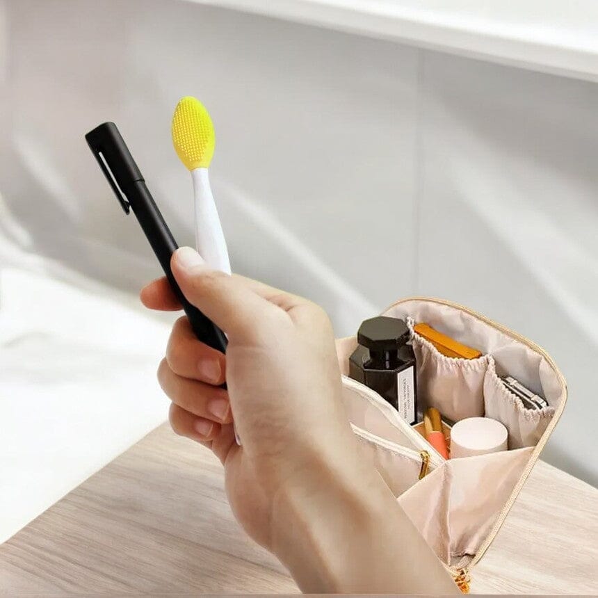 Brosse Nettoyante pour le Visage - DoubleSilkBrush™ - Jaune - L'essentielle