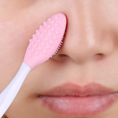 Brosse Nettoyante pour le Visage - DoubleSilkBrush™ - Rose Clair - L'essentielle