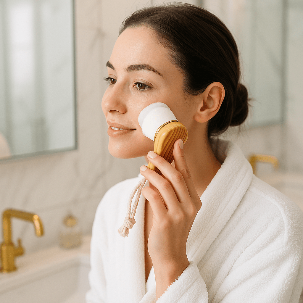 Brosse Nettoyante pour le Visage - FacialCleaningBrush™ - Beige - L'essentielle