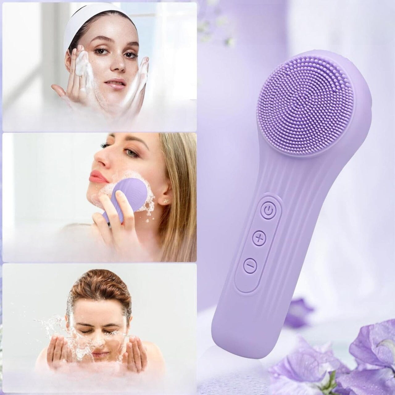 Brosse Nettoyante pour le Visage - HydraSonic™ - Violet - L'essentielle