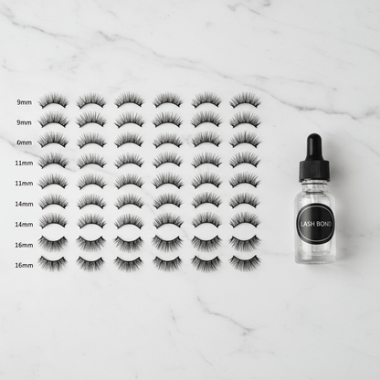 EXTENSION DE CILS - Garnissage Haute Resilience - 60D & 80D -320 cluster - L'essentielle