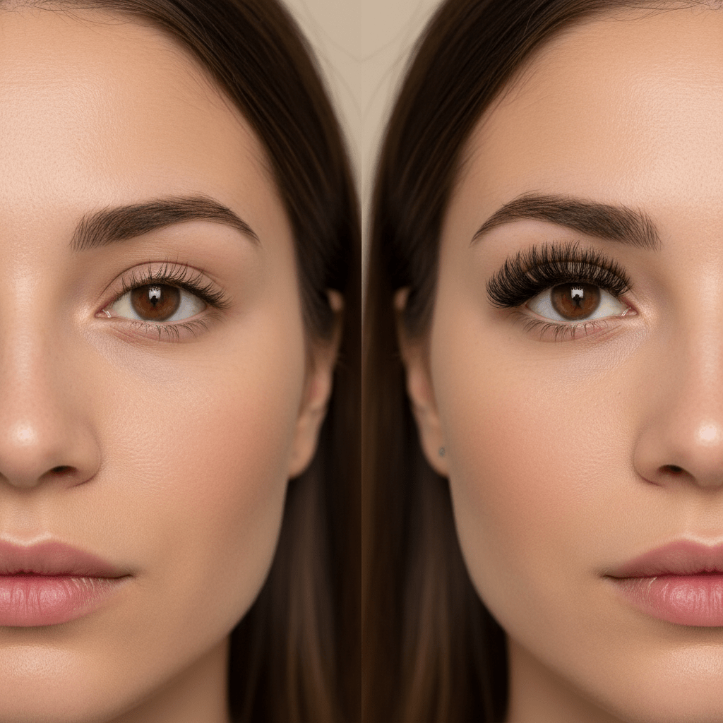 EXTENSIONS DE CILS | 4D-8-15 mm - Regard Glamour Naturel - L'essentielle