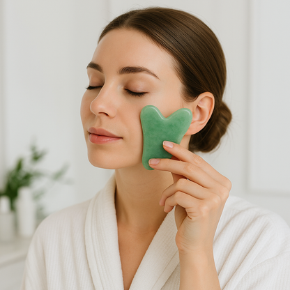 Gua Sha | Cœur Résine | Cire d'abeille