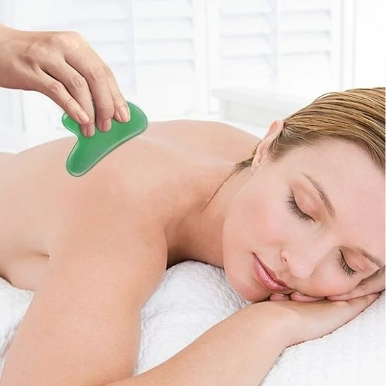 Gua Sha | Cœur résine et cire d'abeille - L'essentielle