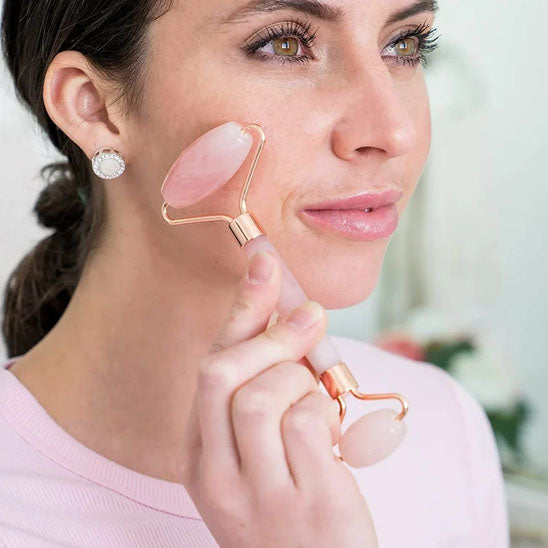 gua sha roller rose visage