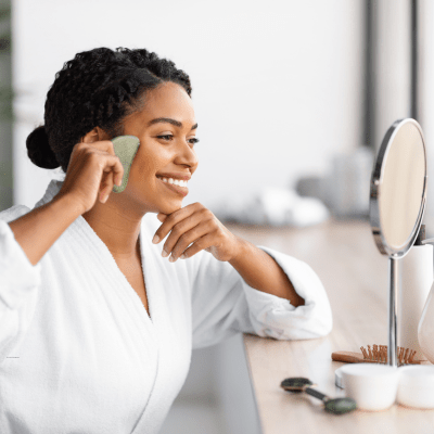 Gua Sha visage En Pierre De Jade - L'essentielle