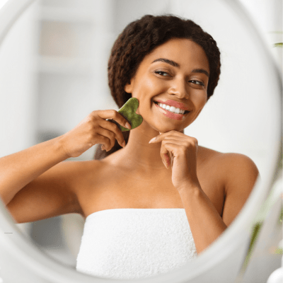 Gua Sha visage  En Pierre De Jade - L'essentielle