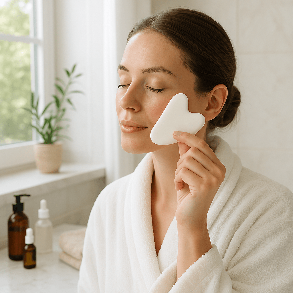 Gua Sha Visage | Grattage en Jade™ - L'essentielle