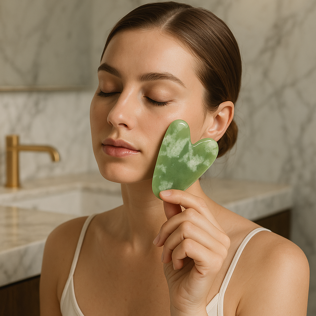 Gua Sha | Cœur Résine | Cire d'abeille