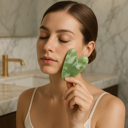 Gua Sha | Cœur Résine | Cire d'abeille