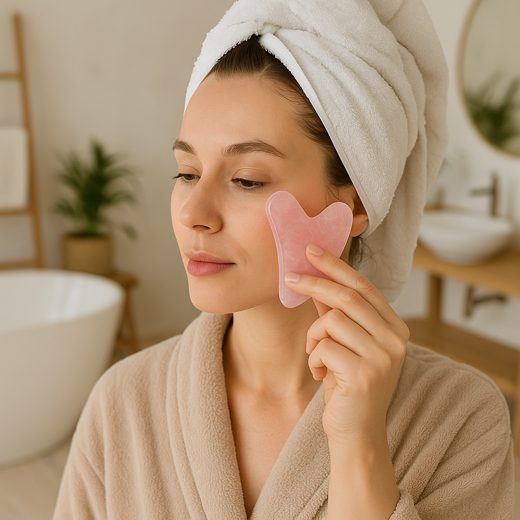 gua sha visage rose