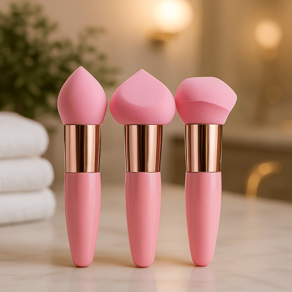 PINCEAU DE FOND DE TEINT | 3 Pinceau Eponge Maquillage - Teint Parfait™ - L'essentielle